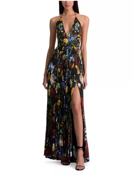 Alice + Olivia Dresses & Skirts - Alice + Olivia Hannah Pleated Foral Maxi Dress